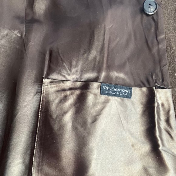 1960s Woodcrest Brown Wool Overcoat As Is - Picture 14 of 14